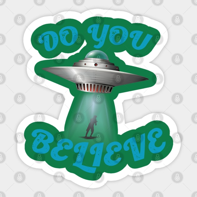 UFO Day Sticker by CandD